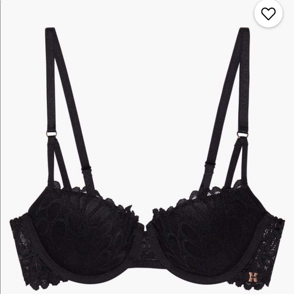 ❌SOLD❌ Savage X Fenty Savage Not Sorry Lightly Lined Black Lace Balconette Bra